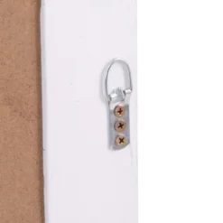 Vienna White Frame Rectangular Wall Mirror 75 X 105cm -Furniture Specialty Store mir02 rec w 9