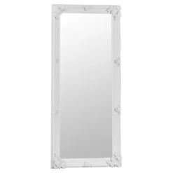 Valencia White Frame Leaner Mirror 80 X 175cm 9 Valencia White Frame Leaner Mirror 80 X 175cm -Furniture Specialty Store mir05 lnr w 1