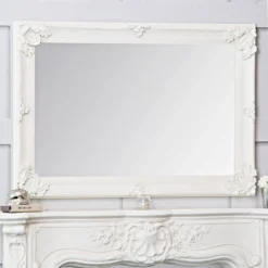 Valencia White Frame Rectangular Wall Mirror 80 X 115cm