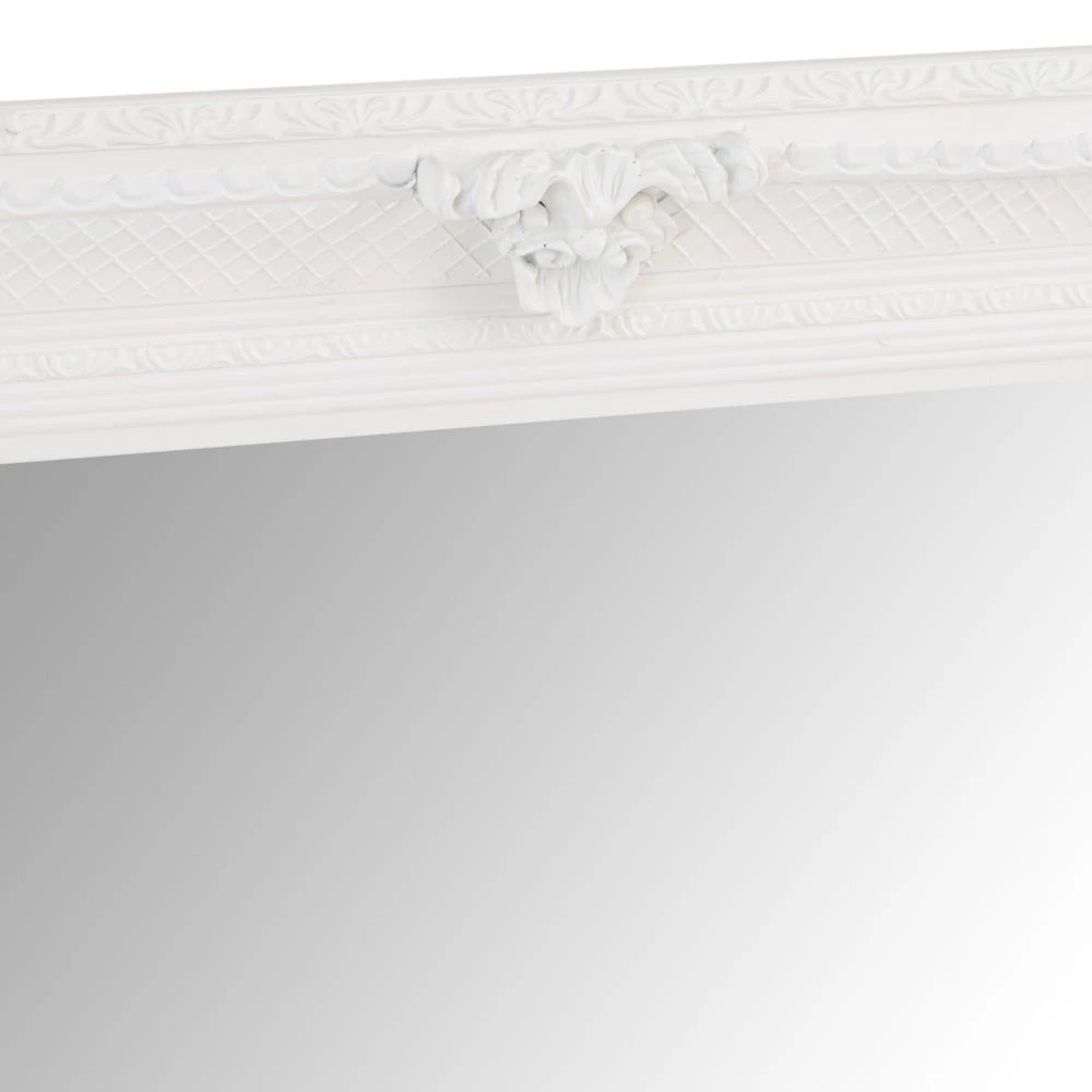 Valencia White Frame Rectangular Wall Mirror 80 X 115cm 4 Valencia White Frame Rectangular Wall Mirror 80 X 115cm - Image 4
