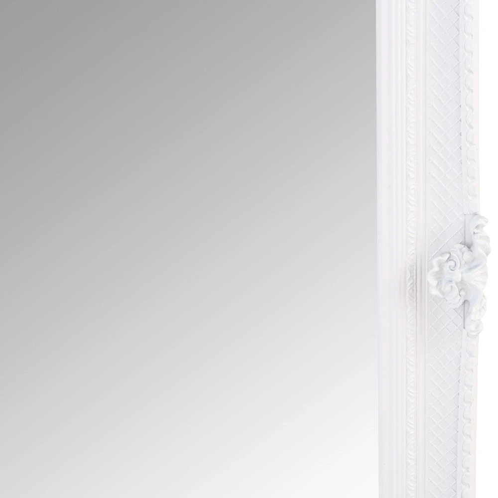 Valencia White Frame Rectangular Wall Mirror 80 X 115cm 11 Valencia White Frame Rectangular Wall Mirror 80 X 115cm - Image 11