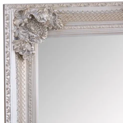 Valencia Silver Frame Rectangular Wall Mirror 80 X 115cm -Furniture Specialty Store mir05 rec s 2
