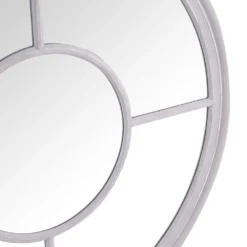 Marseille Distressed Grey Round Window Mirror 100 X 100cm -Furniture Specialty Store mir06 g 4
