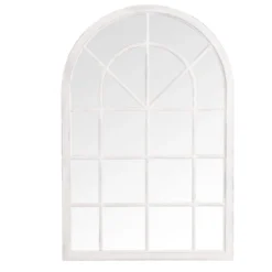 Toulouse Small White Arched Window Mirror 90 X 135cm -Furniture Specialty Store mir08 w 2
