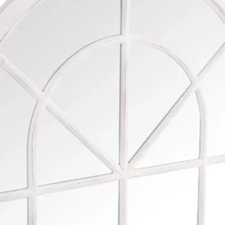 Toulouse Small White Arched Window Mirror 90 X 135cm -Furniture Specialty Store mir08 w 3