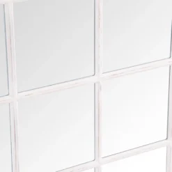 Toulouse Small White Arched Window Mirror 90 X 135cm -Furniture Specialty Store mir08 w 4