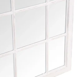 Toulouse Small White Arched Window Mirror 90 X 135cm -Furniture Specialty Store mir08 w 6