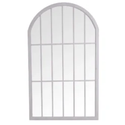 Geneva Large Grey Arched Window Mirror 105 X 177cm -Furniture Specialty Store mir09 g 2