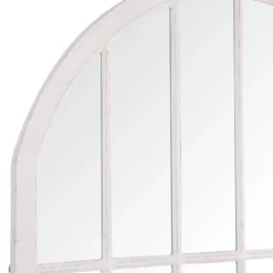 Geneva Large White Arched Window Mirror 105 X 177cm -Furniture Specialty Store mir09 w 6