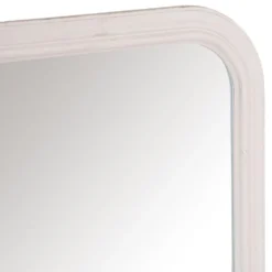 Salzburg White Arched Rectangular Wall Mirror 70 X 100cm -Furniture Specialty Store mir13 rec w 5