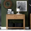 Oslo Chunky Oak Large Console Table