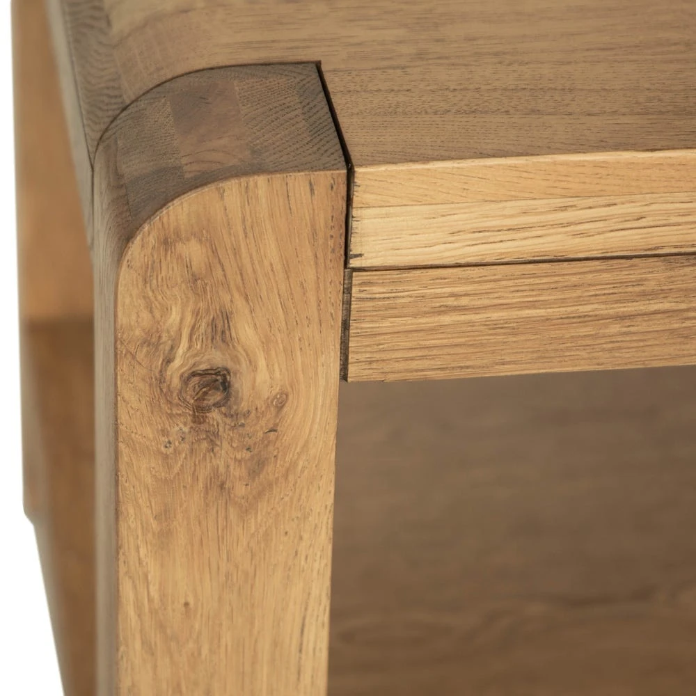 Oslo Chunky Oak Large Coffee Table With Shelf 3 Oslo Chunky Oak Large Coffee Table With Shelf - Image 3