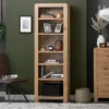 Oslo Chunky Oak Tall Slim Bookcase
