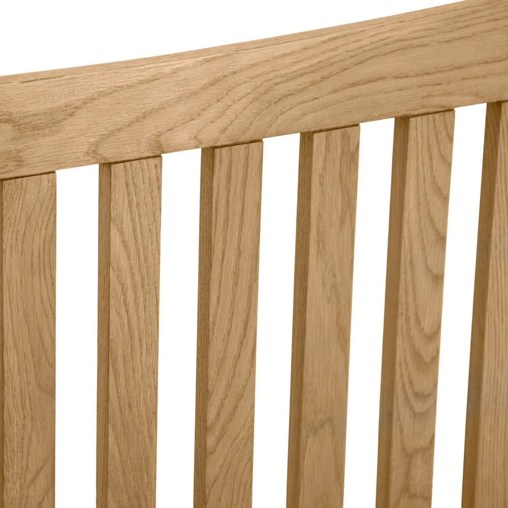 Oslo Chunky Oak Double Bed Frame 3 Oslo Chunky Oak Double Bed Frame - Image 3