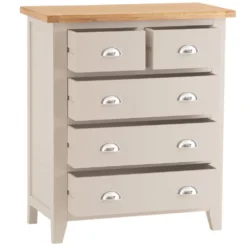 Chester Stone Painted Oak 2 Over 3 Chest -Furniture Specialty Store nc 2o3 pt 2