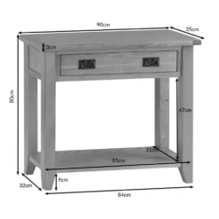 Rustic Oak Console Table -Furniture Specialty Store nc con oak dimensions