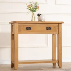 Rustic Oak Console Table
