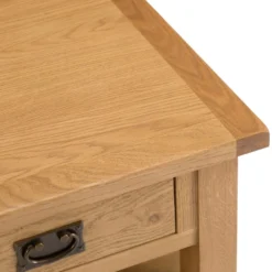 Rustic Oak Coffee Table With Drawers -Furniture Specialty Store nc ct ok 3