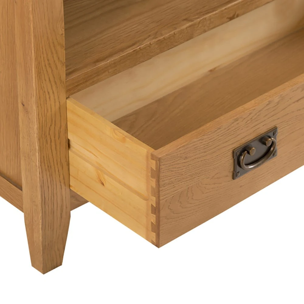 Rustic Oak Corner TV Unit 5 Rustic Oak Corner TV Unit - Image 5