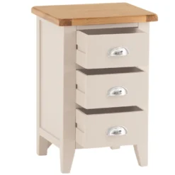 Chester Stone Painted Oak Large Bedside Table -Furniture Specialty Store nc lbsc pt 2