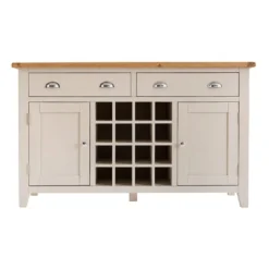 Chester Stone Painted Oak 2 Door Large Sideboard With Wine Rack 20 Chester Stone Painted Oak 2 Door Large Sideboard With Wine Rack -Furniture Specialty Store nc ls wc prt 1