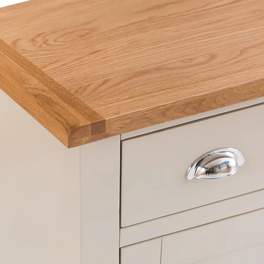 Chester Stone Painted Oak 2 Door Large Sideboard With Wine Rack 8 Chester Stone Painted Oak 2 Door Large Sideboard With Wine Rack - Image 8