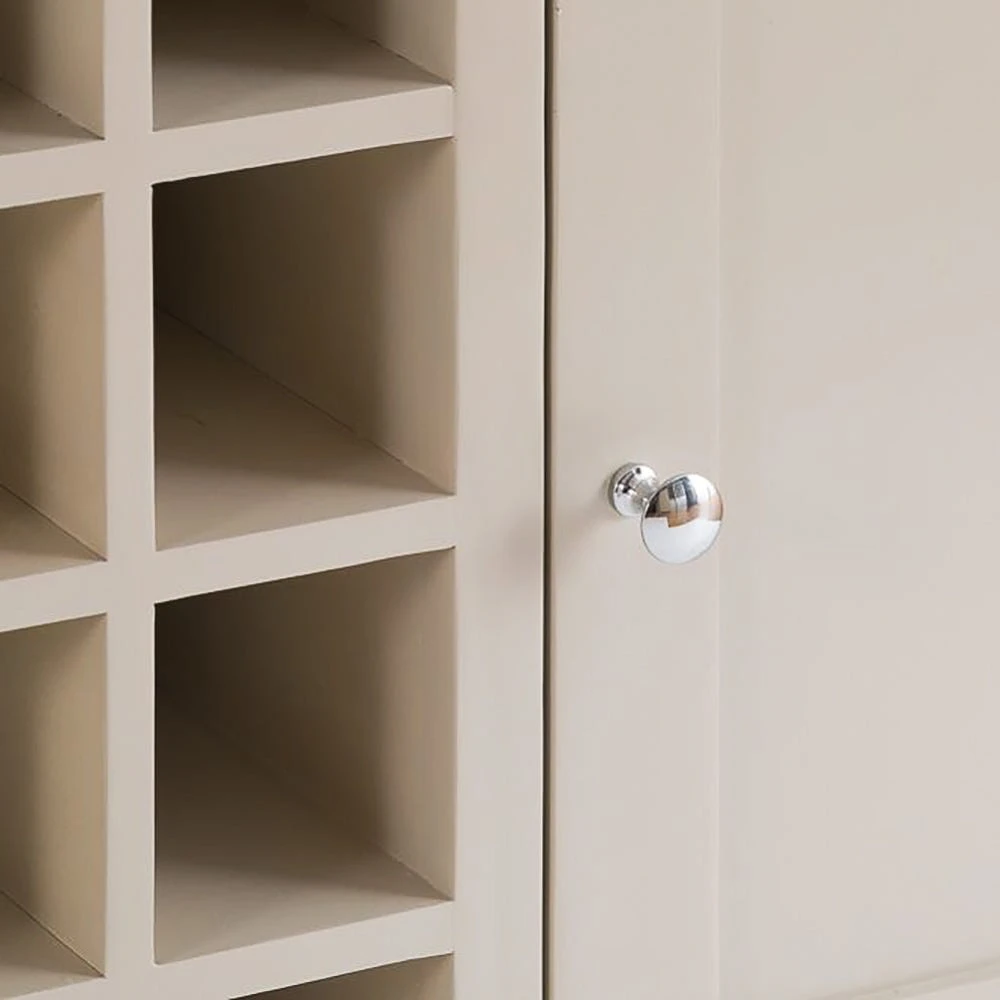 Chester Stone Painted Oak 2 Door Large Sideboard With Wine Rack 5 Chester Stone Painted Oak 2 Door Large Sideboard With Wine Rack - Image 5