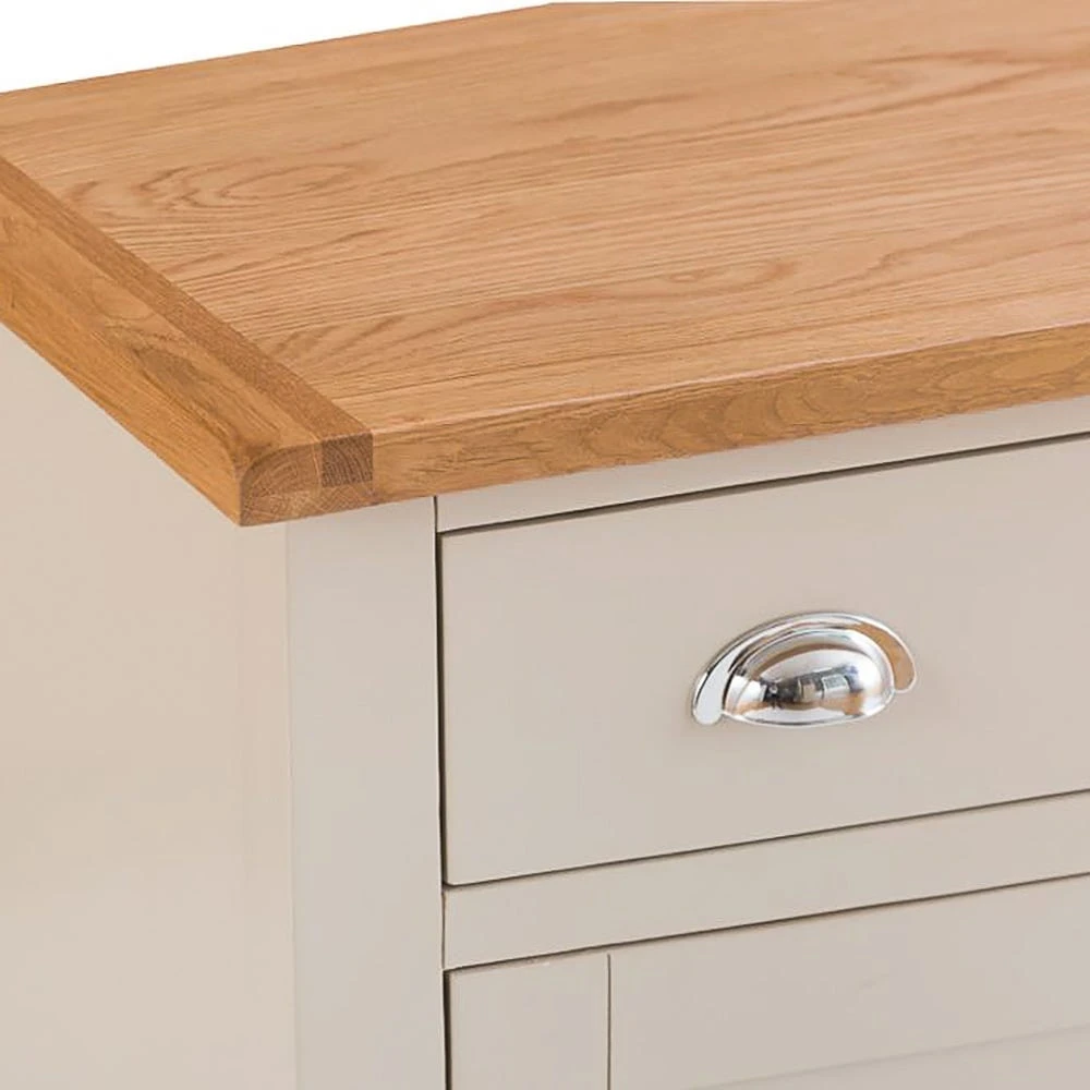 Chester Stone Painted Oak 2 Door Large Sideboard With Wine Rack 6 Chester Stone Painted Oak 2 Door Large Sideboard With Wine Rack - Image 6