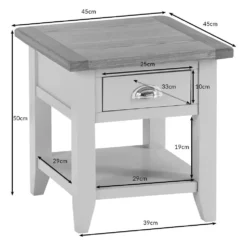 Chester Stone Painted Oak 1 Drawer Large Lamp Table 17 Chester Stone Painted Oak 1 Drawer Large Lamp Table -Furniture Specialty Store nc lt checked
