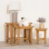 Rustic Oak Nest Of 3 Tables
