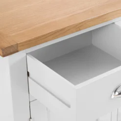 Chester White Painted Oak 3 Door Large Sideboard -Furniture Specialty Store nc prt 3ds 10 w