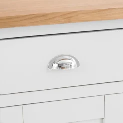 Chester White Painted Oak 3 Door Large Sideboard -Furniture Specialty Store nc prt 3ds 8 w