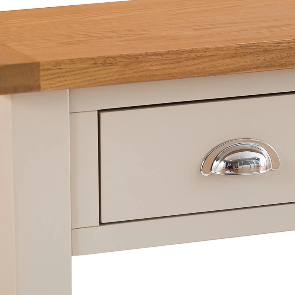 Chester Stone Painted Oak Console Table 7 Chester Stone Painted Oak Console Table - Image 7