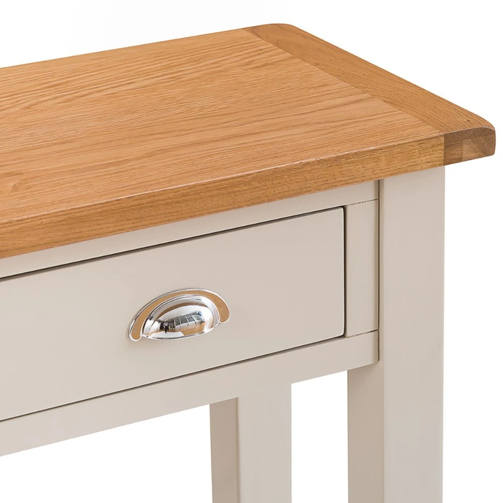 Chester Stone Painted Oak Console Table 9 Chester Stone Painted Oak Console Table - Image 9