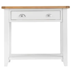 Chester White Painted Oak Console Table -Furniture Specialty Store nc prt con 1 w