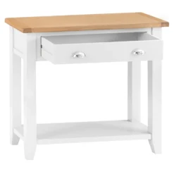Chester White Painted Oak Console Table -Furniture Specialty Store nc prt con 3 w