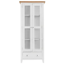 Chester White Painted Oak Glass Display Cabinet 20 Chester White Painted Oak Glass Display Cabinet -Furniture Specialty Store nc prt dis 1 w