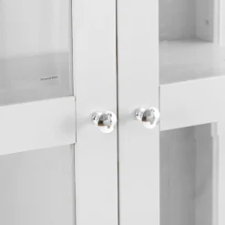 Chester White Painted Oak Glass Display Cabinet 15 Chester White Painted Oak Glass Display Cabinet -Furniture Specialty Store nc prt dis 4 w