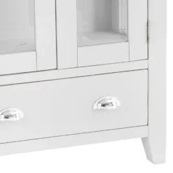 Chester White Painted Oak Glass Display Cabinet 18 Chester White Painted Oak Glass Display Cabinet -Furniture Specialty Store nc prt dis 5 w