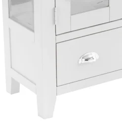 Chester White Painted Oak Glass Display Cabinet 16 Chester White Painted Oak Glass Display Cabinet -Furniture Specialty Store nc prt dis 6 w