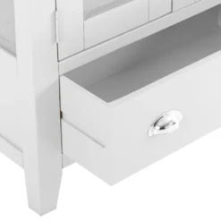 Chester White Painted Oak Glass Display Cabinet 19 Chester White Painted Oak Glass Display Cabinet -Furniture Specialty Store nc prt dis 7 w