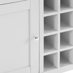 Chester White Painted Oak 2 Door Large Sideboard With Wine Rack -Furniture Specialty Store nc prt ls wc 6 w