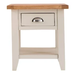 Chester Stone Painted Oak 1 Drawer Large Lamp Table 16 Chester Stone Painted Oak 1 Drawer Large Lamp Table -Furniture Specialty Store nc prt lt x 7