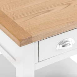 Chester White Painted Oak 1 Drawer Large Lamp Table -Furniture Specialty Store nc prt lt 5 w