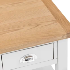 Chester White Painted Oak 1 Drawer Large Lamp Table -Furniture Specialty Store nc prt lt 6 w