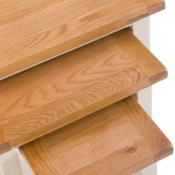 Chester Stone Painted Oak Nest Of 3 Tables -Furniture Specialty Store nc prt n3t x 3