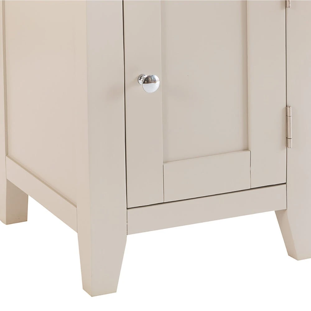 Chester Stone Painted Oak 1 Door Small Cupboard 6 Chester Stone Painted Oak 1 Door Small Cupboard - Image 6