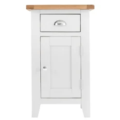 Chester White Painted Oak 1 Door Small Cupboard 18 Chester White Painted Oak 1 Door Small Cupboard -Furniture Specialty Store nc prt scup 1 w