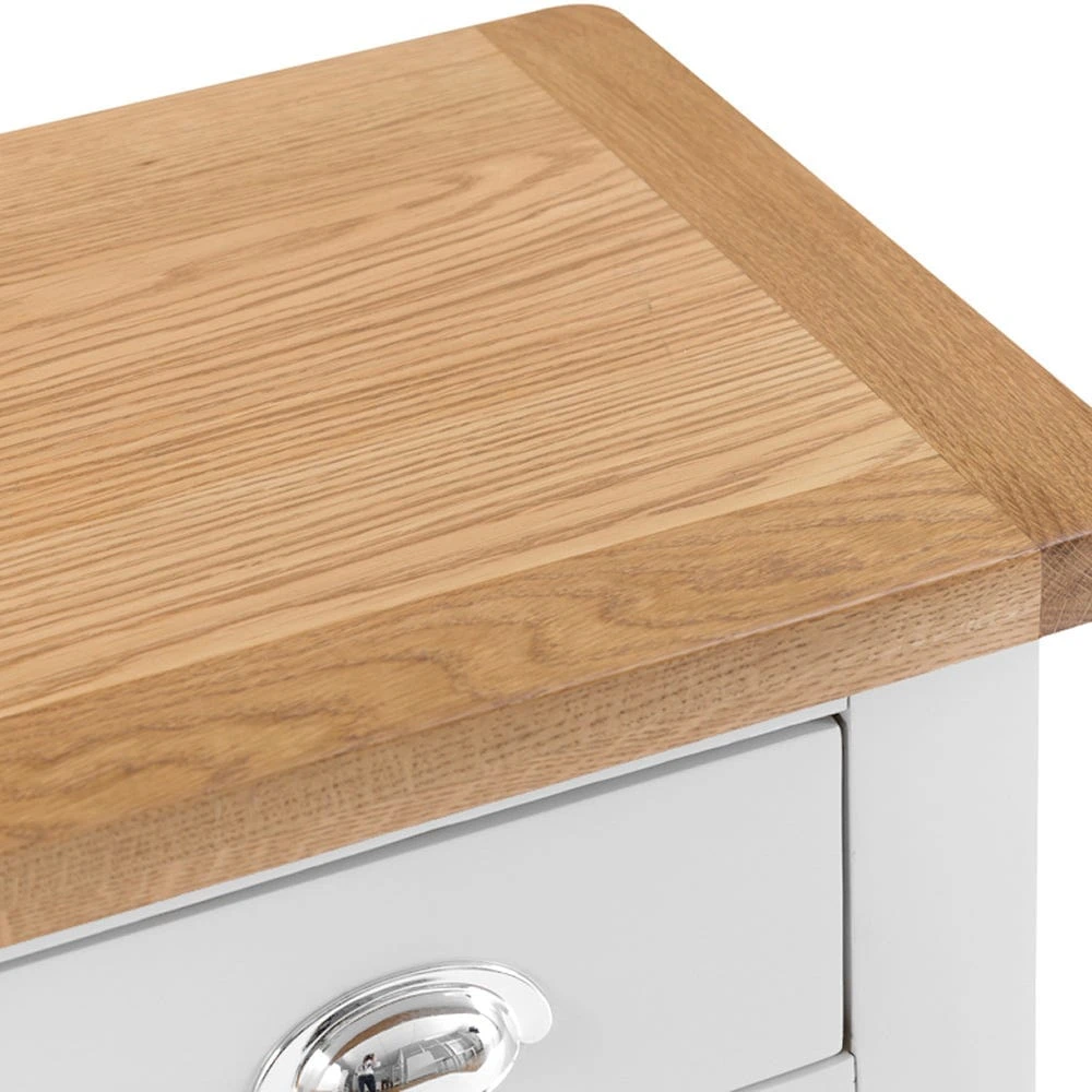 Chester White Painted Oak 1 Door Small Cupboard 4 Chester White Painted Oak 1 Door Small Cupboard - Image 4