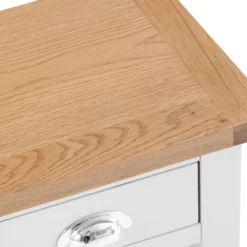 Chester White Painted Oak 1 Drawer Small Lamp Table -Furniture Specialty Store nc prt sit 7 w